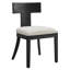 Ensemble de 2 chaises de salle à manger en tissu chiné Peregrine-104318044