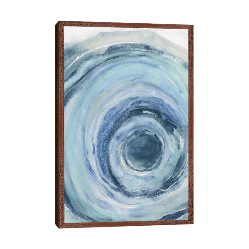 Watercolor Geode IX by Chris Paschke - Gallery-Wrapped Canvas Giclée on Canvas, Classic Wood Floater Frame