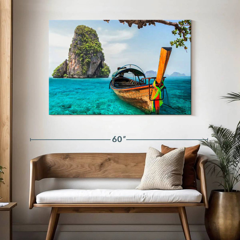 Bateau Mehar Railay Beach, H 32 po x l 48 po