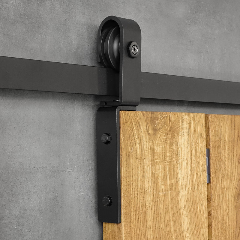 Andromachi Single Door Barn Door Hardware Kit