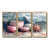 Toile avec cadre flottant or