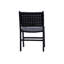 Dale Top Grain Woven Leather with Teak Frame Dining Side Chair-2107399673-2107399621