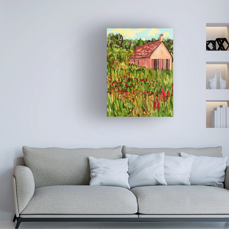 Art mural sur toile tendue - Melissa Wang «Where the wind installes I», art mural pour salon, chambre à coucher ou bureau - 35 x 47