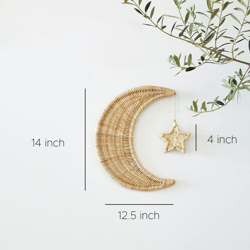 Coastal Wall Decor on Rattan
