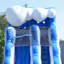 Toboggan gonflable de 19 pi avec piscine Splash JumpOrange Mermaid