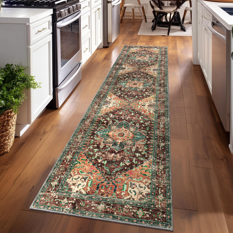Tapis de couloir de cuisine Boho, Tapis de couloir 2 pi x 8 pi