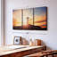 Coucher de soleil croisé, reproduction sur toile-98978681