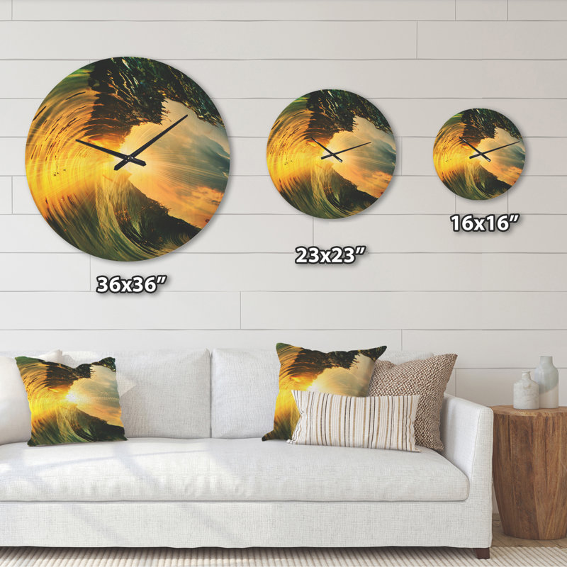 Solid Wood Wall Clock, Large