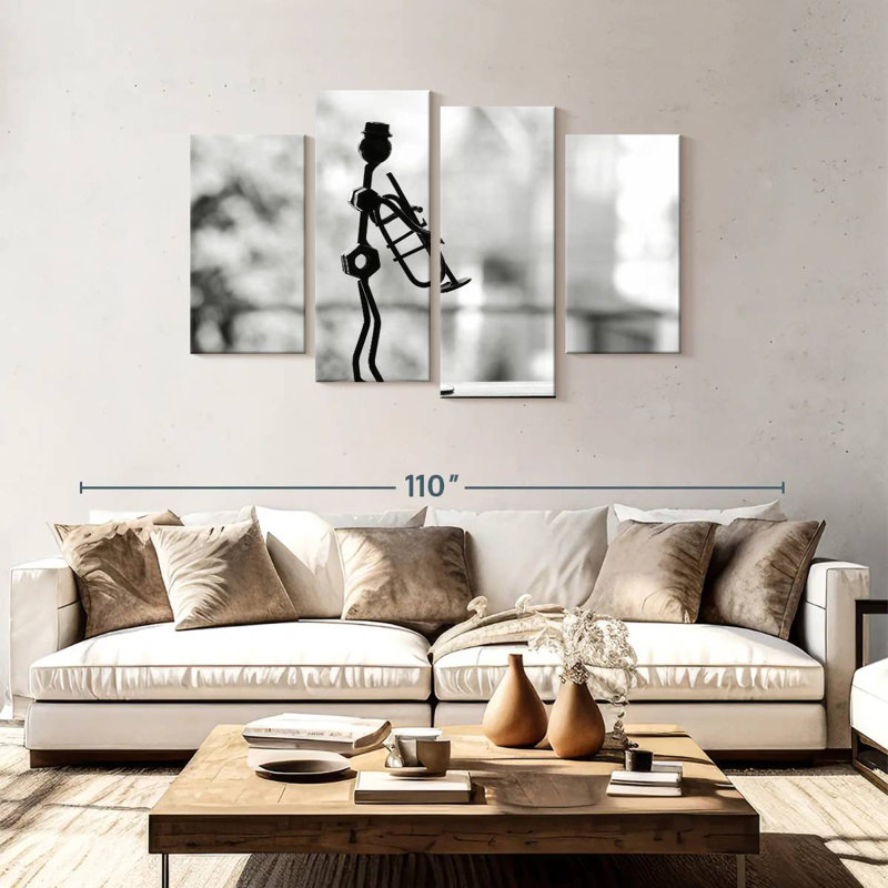 Kerner Trumpet Figurine, 48" H x 75" W