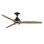 Spitfire 60 inch Indoor/Outdoor Ceiling Fan with LED Light Kit - Dark Bronze with Natural blades