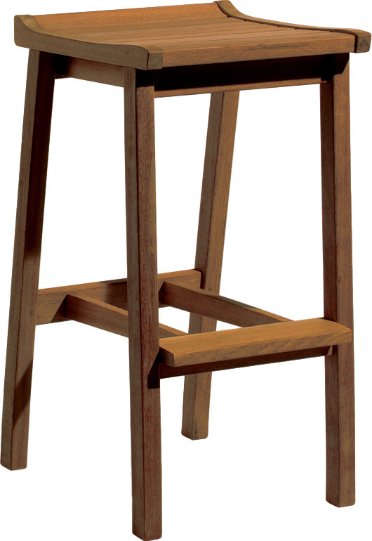 Dartmoor Outdoor Bar Stool, Brown Umber