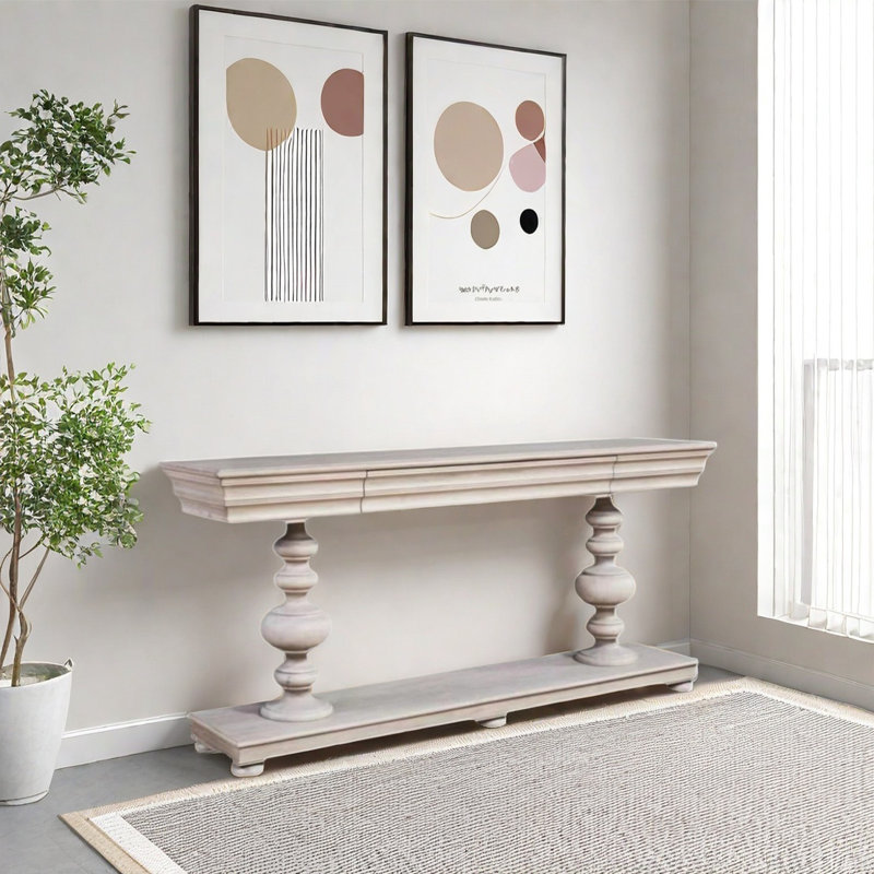 Console rétro Countryside, Beige