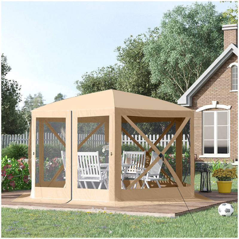 Abri moustiquaire hexagonal de 12 pi x 12 pi Outsunny