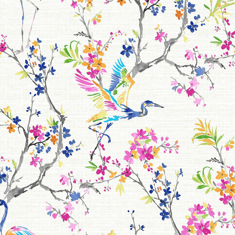 Botanical Printed Microfiber Floral Bed Sheet Set, Queen