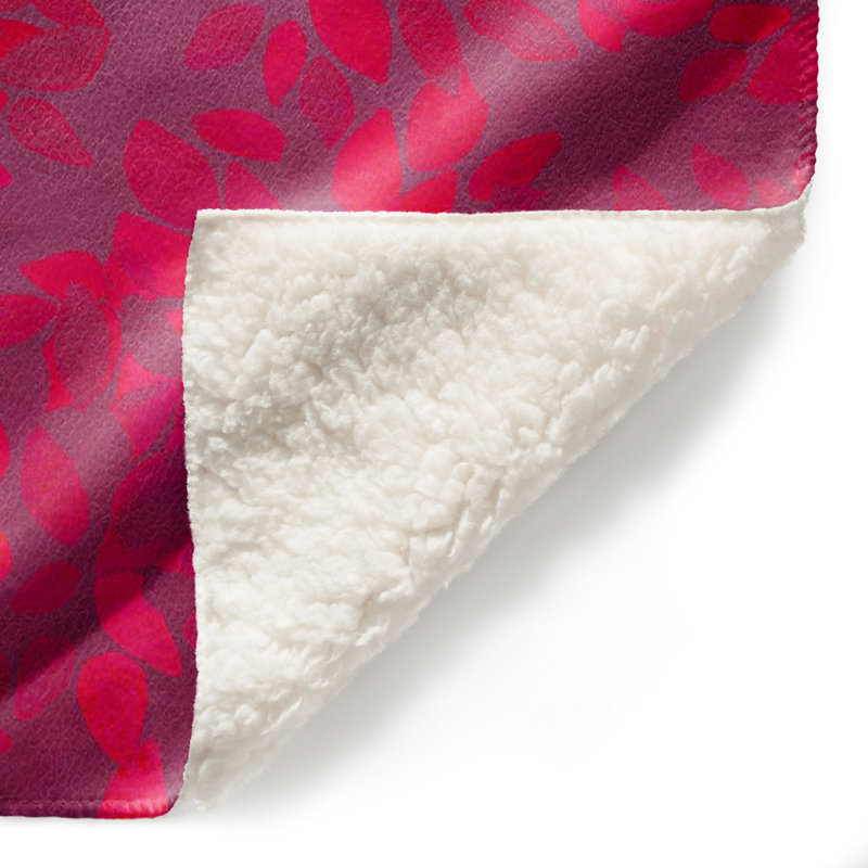 Couverture sherpa doux rose délavé, l 51 po x L 60 po