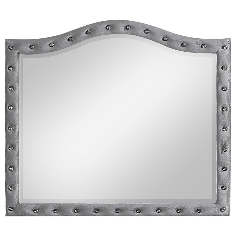Commode et miroir Manvik, Gris