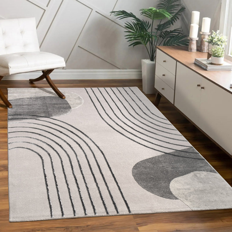 Tapis moderne pour le salon avec motif géométrique boho, Tapis de couloir 2 pi 8 po x 9 pi 10 po