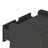 Coney 28" Mid-Century Modern Standard Dresser with 3 Drawers in Charcoal Gray-1615235245