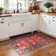 Tapis à motif floral lavable Fillender