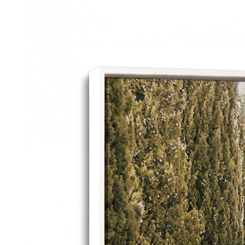Impression sur toile roulée Tuscan Road Trip, H 18,75 po x l 12,75 po x P 1,75 po, Cadre flottant blanc opaque