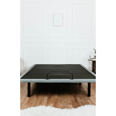 Base de lit réglable Btx5 Twin XL, fonction tête et pied, 4 ports, double fonction de massage à 3 niveaux, effet de sous-éclairage, positions de mémoire, moteurs 6000n, télécommande sans fil avec lampe de poche, sans sommier