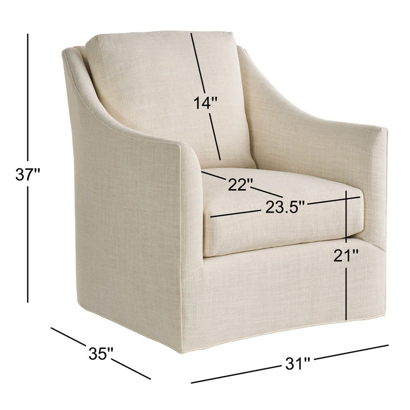 Walter Swivel Chair, Kasler Cream
