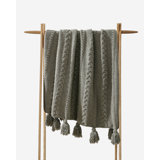 Braided Pom Throw Blanket