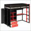Lit mezzanine simple en bois avec bureau et rangement-133569009-133569011