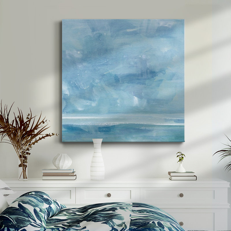 Toile tendue avec châssis Ocean Meets Sky IV-Premium - prête à être accrochée