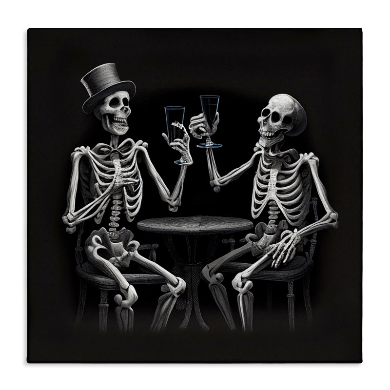 «Spooky Skeletons Cheers», conception par Sasha, H 30 po x l 30 po