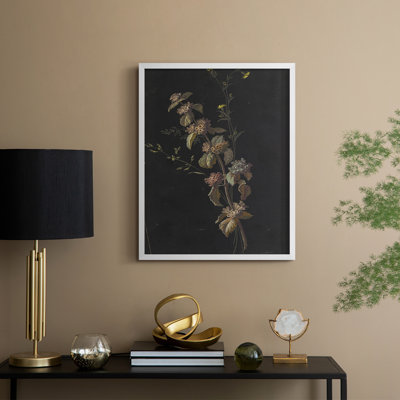 Reproduction florale vintage encadrée CC XXVI - bois massif
