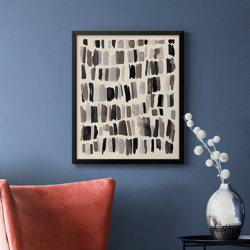 Toile encadrée de qualité supérieure craie et silex II - prête à être accrochée, Noir, H 20 po x l 16 po