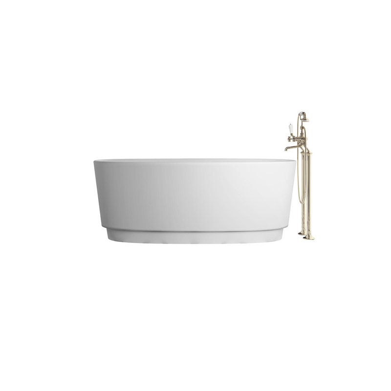 Dove 67.12'' L Freestanding Soaking Bathtub