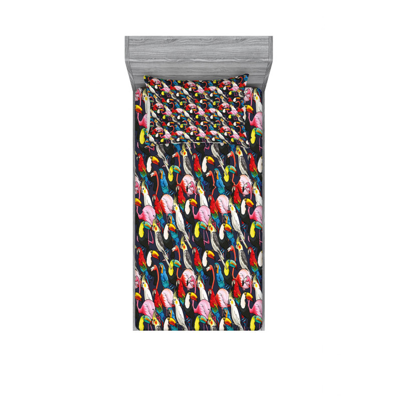 Microfiber Sheet Set, Twin Sheet Set with Fitted Sheet