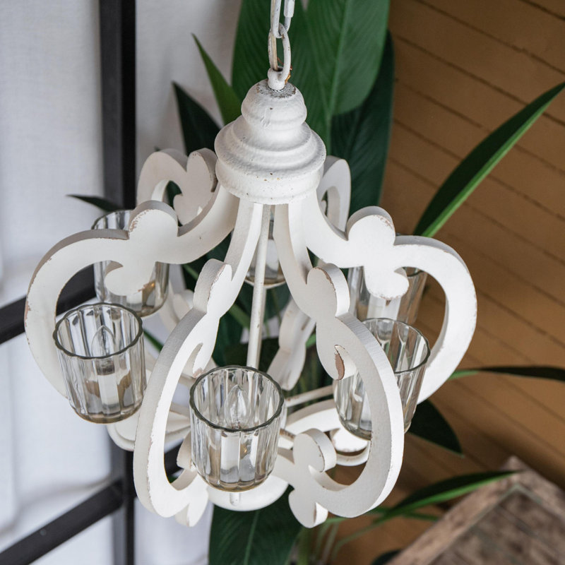 Luminaire suspendu avec chaîne réglable, Crème, crème
