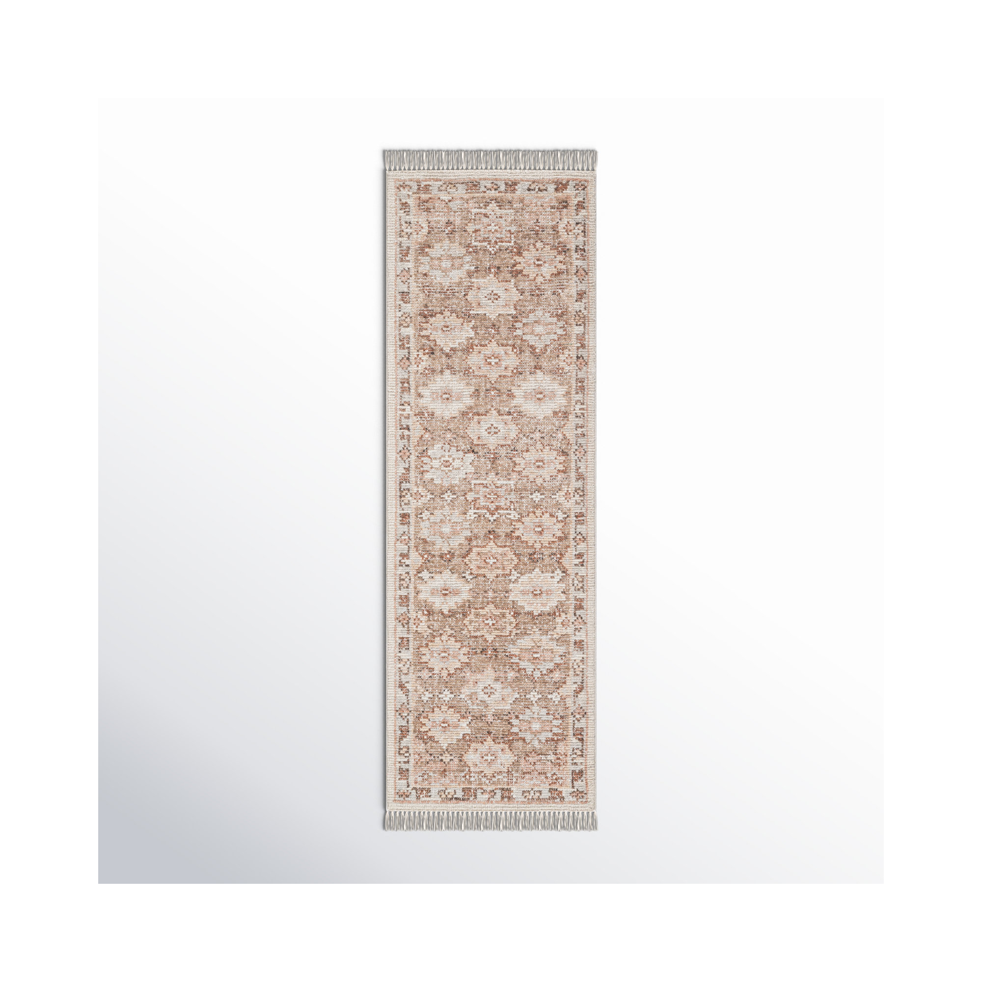  Hand Knotted Wool Farzana Rug, Runner 2'6" x 8'