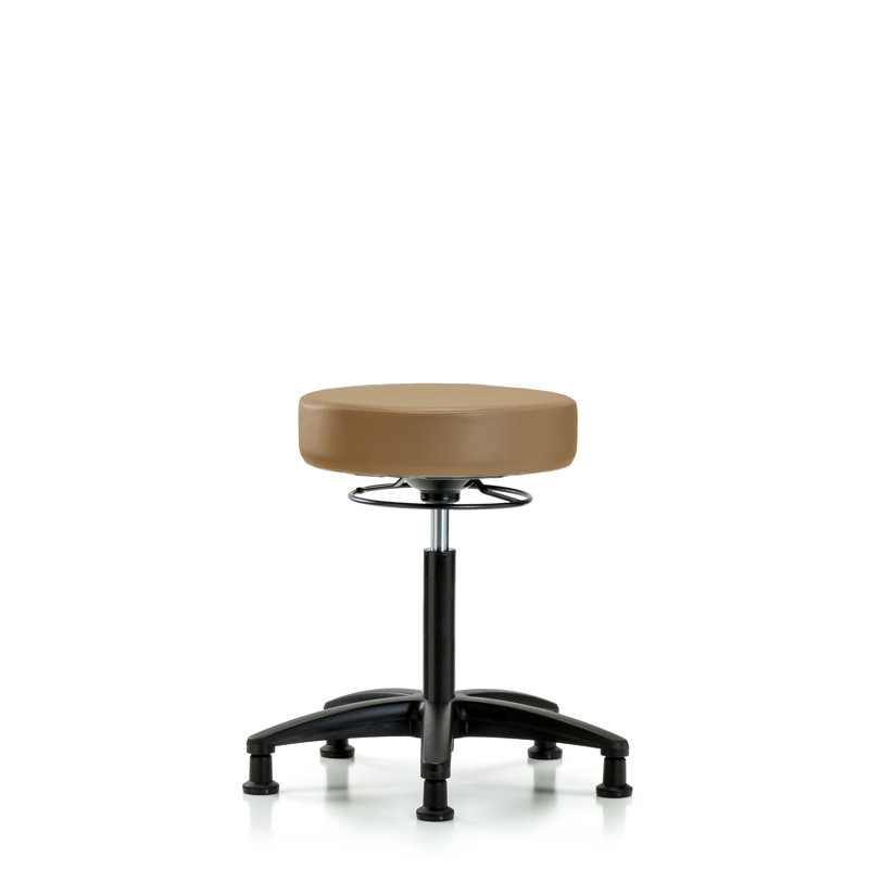Phoebe Adjustable Height Lab Stool, Glides, Taupe