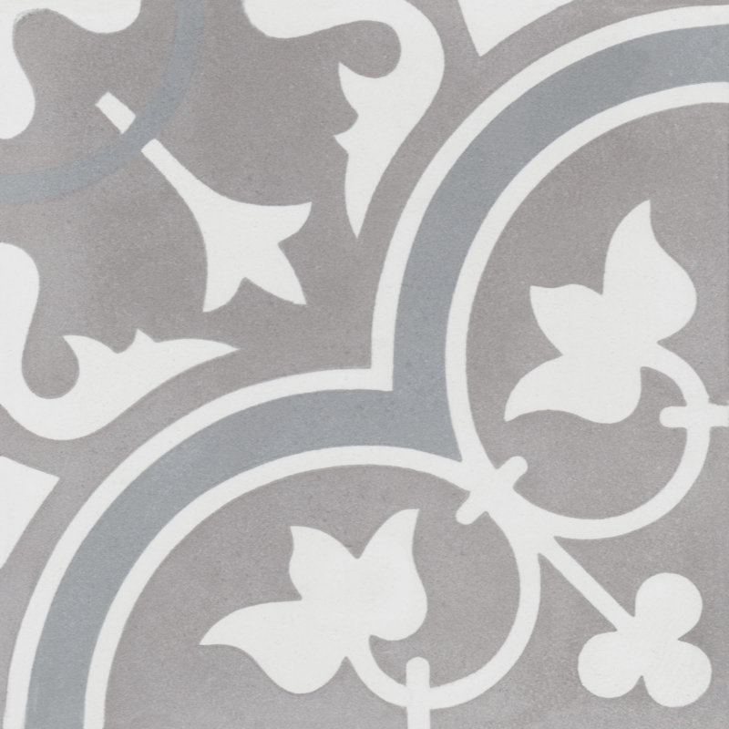Tulips 8" x 8" Cement Patterned Wall & Floor Tile, Holland