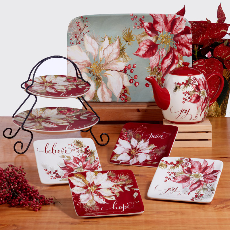 Winters Joy Rectangular Platter 14" x 10"