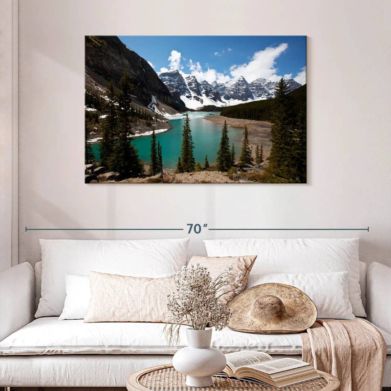 Alvord Moraine Lake à Banff Park, H 30 po x l 45 po