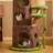 3 Tiers Cat Tree with Condons,Perch,Scratching Posts