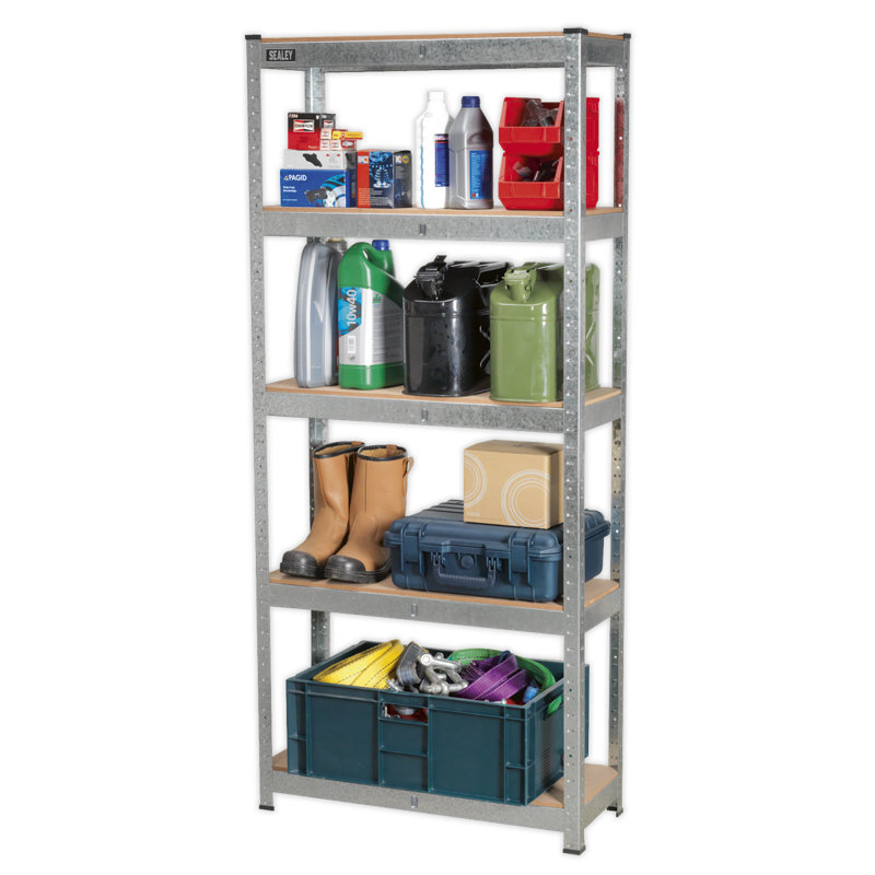 Soila Metal Shelving Unit, 180.5cm H x 81cm W x 31cm D