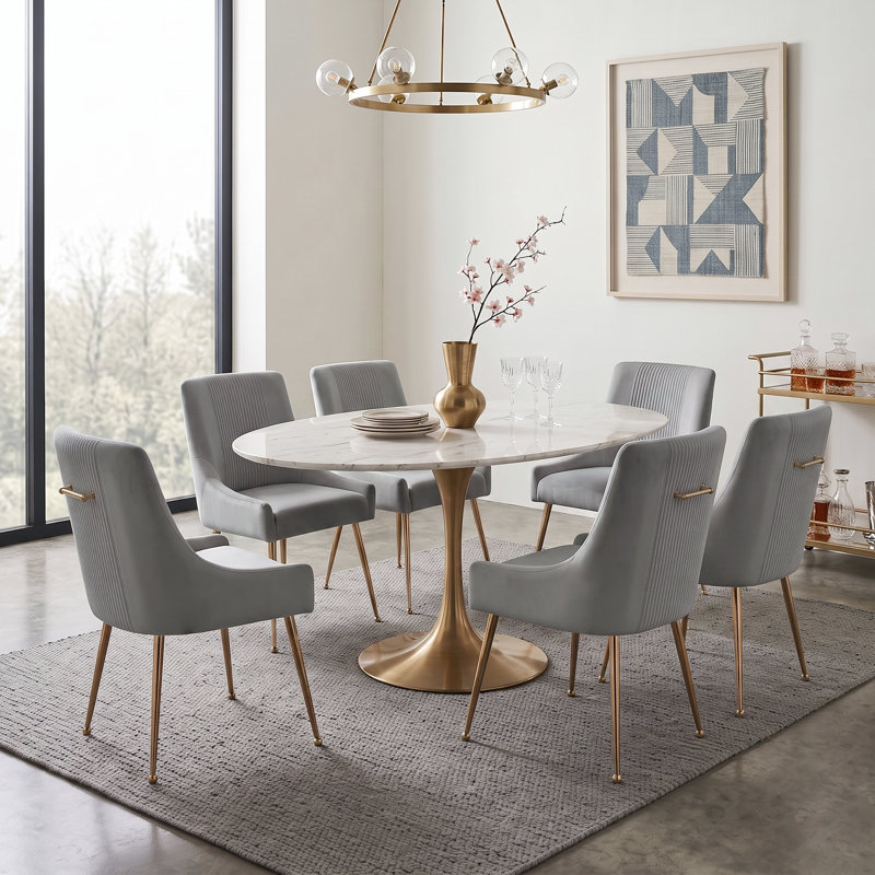 Chaise d'appoint Elian, Gris, 6