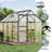 Black 6x8 Ft Outdoor Polycarbonate Greenhouse with Aluminum Frame-124939472