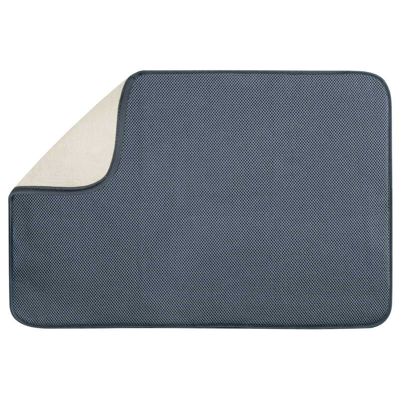 Tapis de cuisine d’intérieur seulement iDry, Étain / ivoire, Rectangle 1 pi 6 po x 2 pi