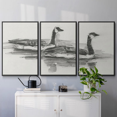 Étude d'oies I 3 pièces