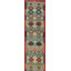Tapis de couloir oriental multicolore en laine Kilim 3 x 16