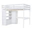 Lit mezzanine double avec garde-robe intégrée, bureau, tablettes de rangement et tiroirs-1342371954