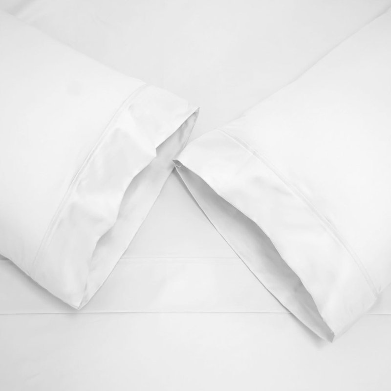 Egyptian-Quality Cotton 4pc. Sheet Set, White, California King 4pc. Sheet Set