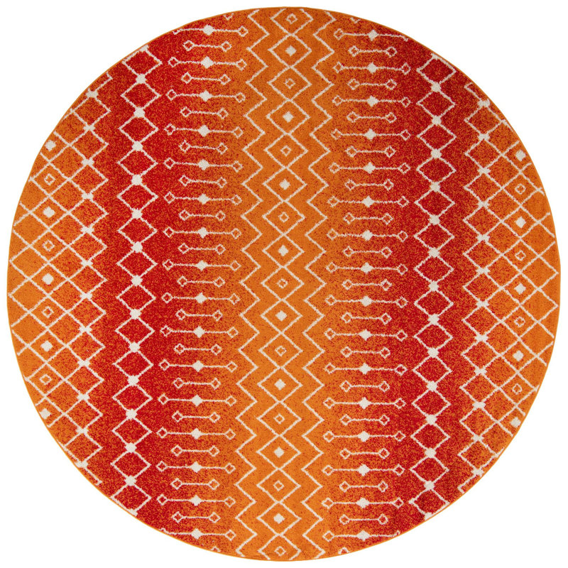 Abstract Indoor Rug, Round 10'